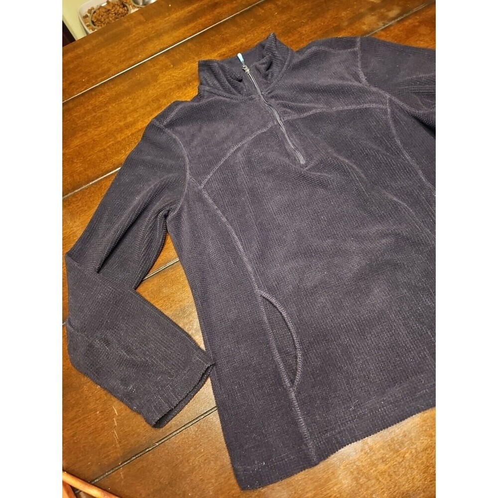 Tangerine Womens Size XL Black Quarter Zip Athletic Wear Pullover
